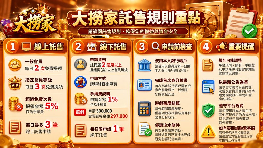 大撈家娛樂城託售教學